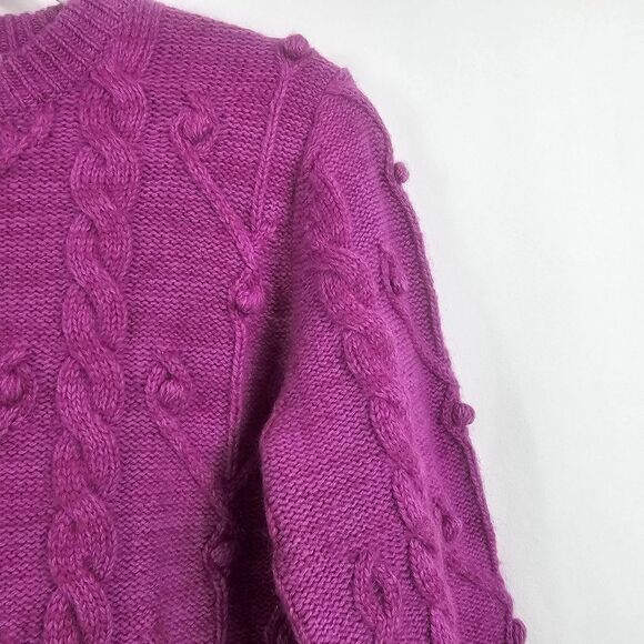 Demylee New York Wool Blend Bobble Sweater in Purple - Picture 4 of 8